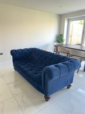 Chesterfield velvet seater - velvet, 3-seater