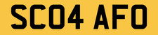 SCAFFOLDING VAN REG NUMBER