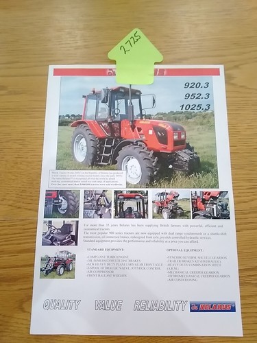 Belarus tractor 920 952 - tractor,