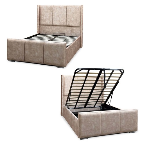 Percy winged bed - winged, with
