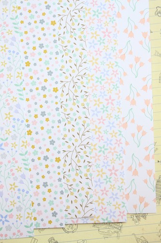 Pastel floral patterns card - patterns,
