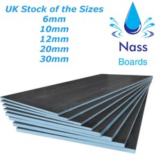 Tile Backer Board 6mm,10mm,12mm,20mm Insulation Boards, wetrooms Floors & Walls