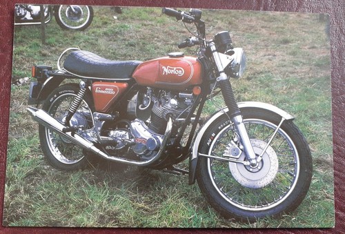 Postcard norton motorbike - norton, 1974