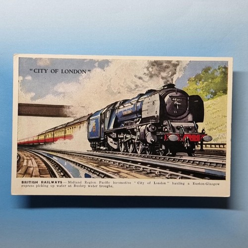 Steam railway postcard - steam,
