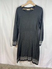 Fat Face Grey Knit Dress UK 12