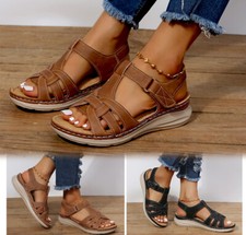 Women Casual Orthopedic Wedge Sandals Ladies Summer Comfort Flat Shoes Size 2025