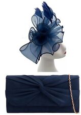 Navy Blue Fascinator & Evening