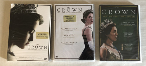 The crown seasons 3 dvds - 1,, 2,
