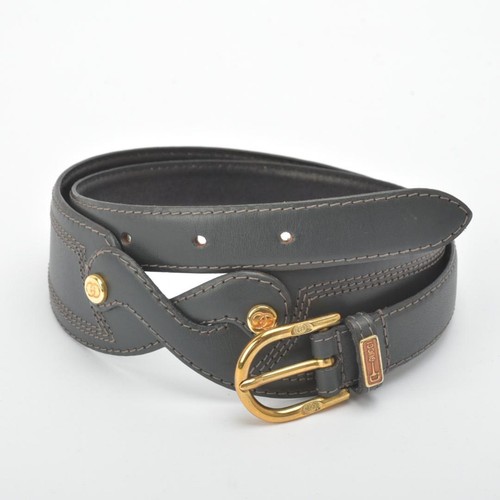 Gucci old belt gray logo - belt,