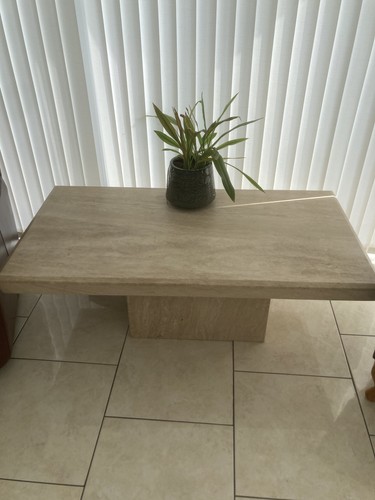 Travertine coffe table