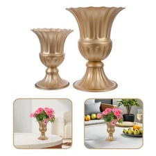  2 Pcs Metal Decorative Vase