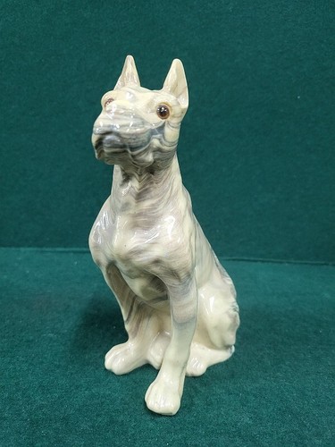 Dog sculpture mixed clay - sculpture,