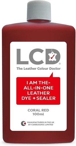 Leather colour restorer paint