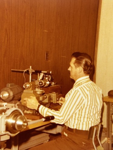 Vintage workshop photo man - vintage,