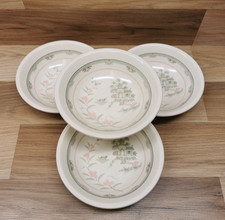 4 x Vintage Retro Staffordshire Tableware Pagoda Pattern Cereal Bowls
