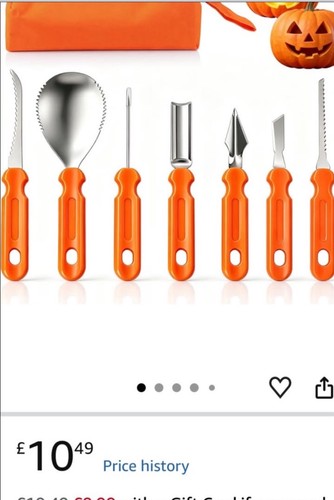 New pumpkin carving tool set - new,