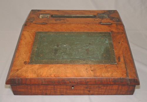 Antique desktop wooden - wooden, writing