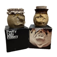 X2 Pretty Ugly Pottery Made In