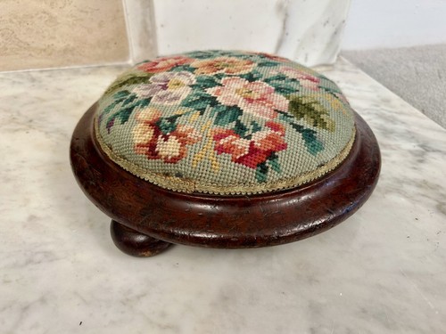 Antique needlepoint tapestry - antique,