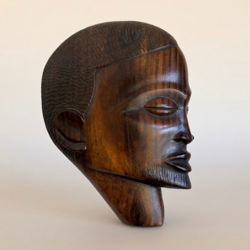 Vintage african carved wooden - vintage,