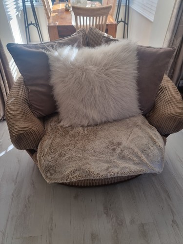 Corner sofa bed and round - sofa,