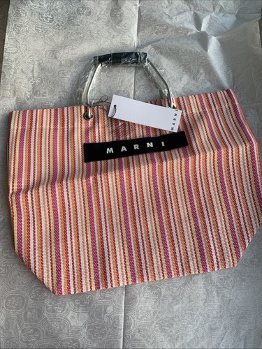 Marni market stripe tote - market, bag