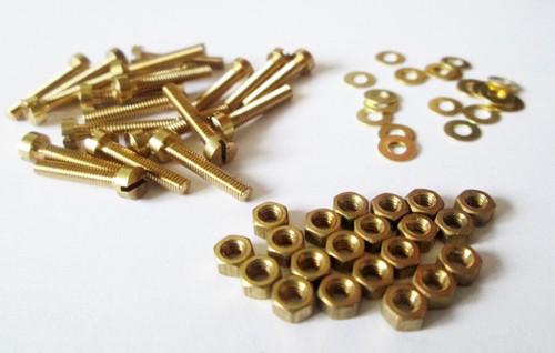 Brass cheesehead screws - brass,