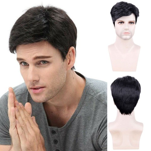 Men short wigs - men, realistic