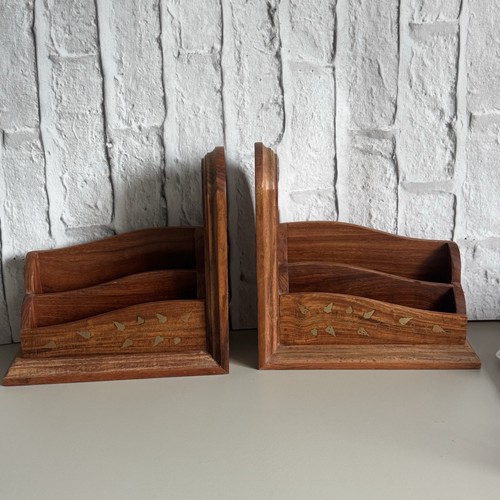 Vintage wooden letter rack - wooden,