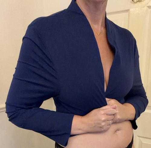 New navy bolero jacket - navy, blue