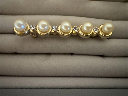 Antique gold and pearl - and,