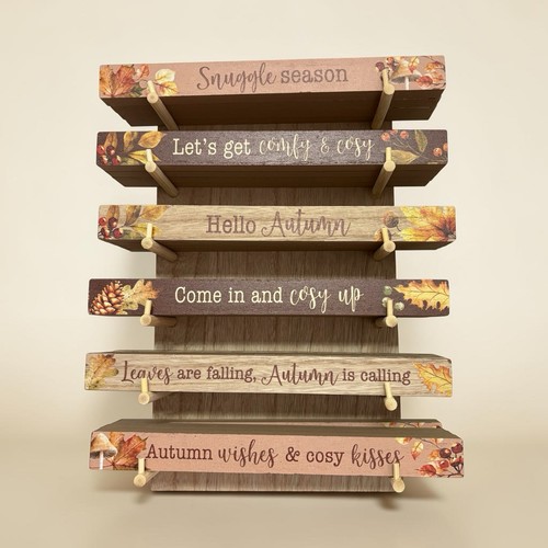 Autumn wooden plaque - autumn,