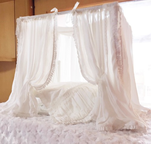 Scale dollhouse bed canopy - scale,