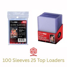 Ultra Pro Toploaders & Sleeve Bundle Clear 25x Top Loaders, 100x Penny S