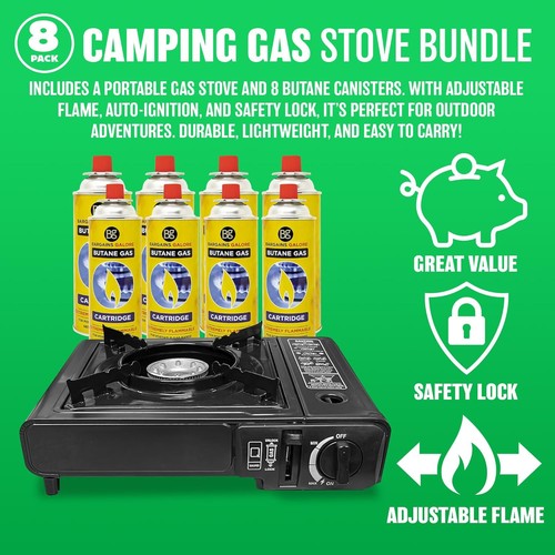 Portable gas cooker stove - gas, +