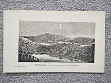 Mount Gambier, Australia - Antique Print - 1875
