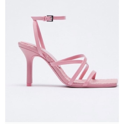 New zara pink heeled - new,