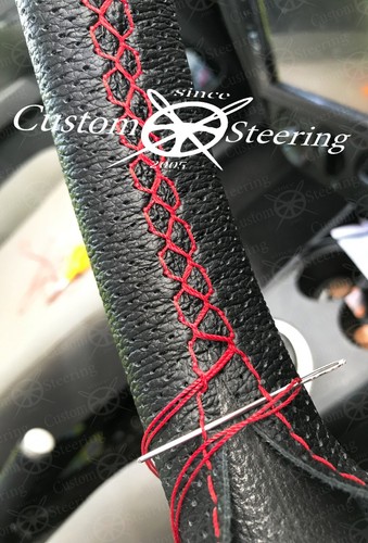 Black perforated leather cover - black,