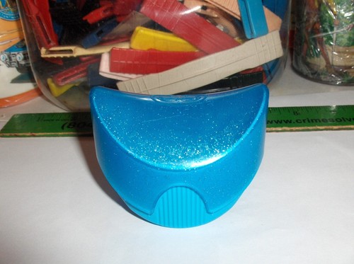 Vintage blue flakes - blue,