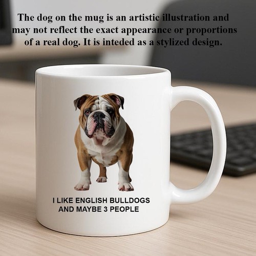 English bulldog mug printed - english,
