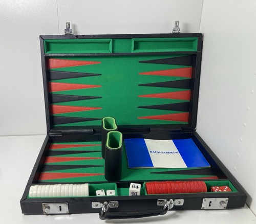 Backgammon board faux - backgammon, leather