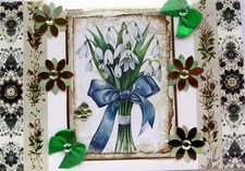 Spring Snowdrop Blooms - Hand