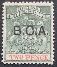 BCA/Nyasaland 1891 Two Pence