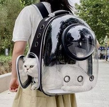 Pet Cat Carrying Bag Space Pet Backpacks Breathable Portable Transparent Backpac