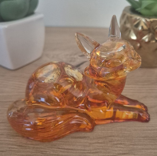 Resin fox figure - fox,