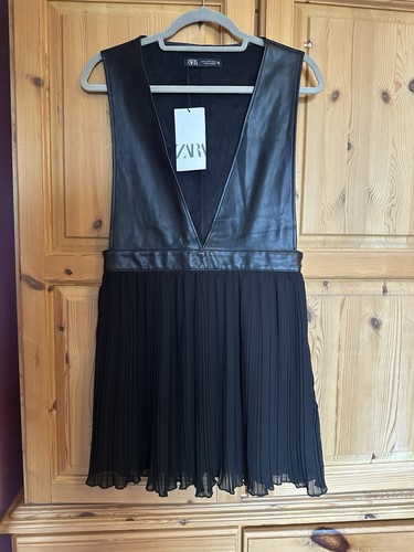 Zara faux leather pleated - zara,