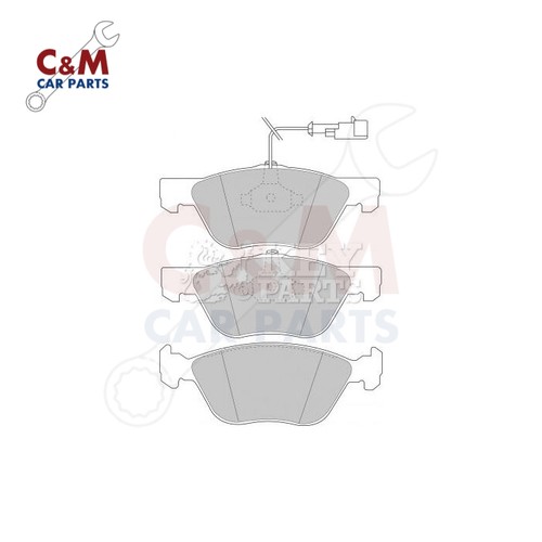 Front brake pads - fits, alfa