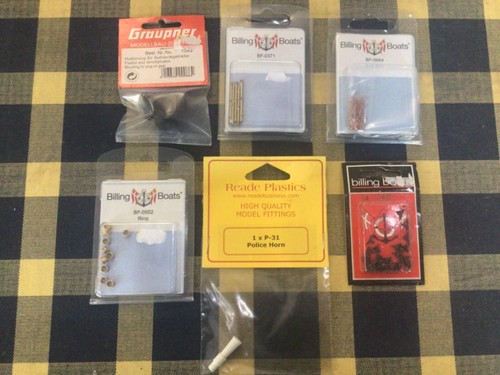 Model boat fittings various - model,