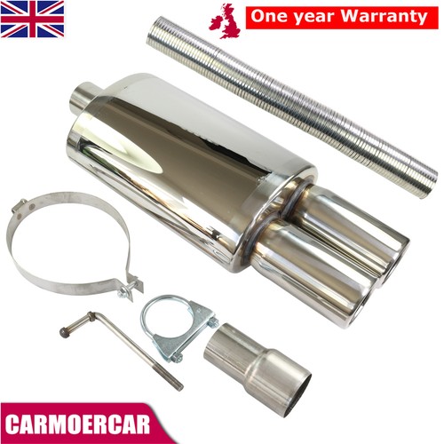 Twin tip exhaust back box - twin,