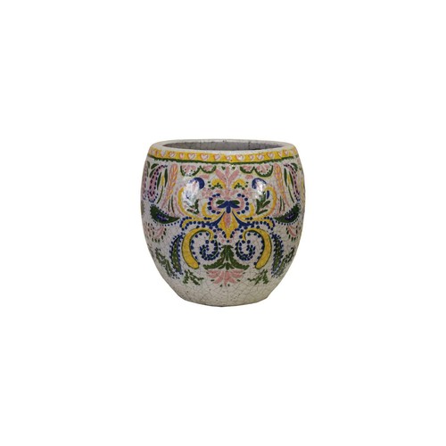 Crackle glaze floral pattern - crackle,